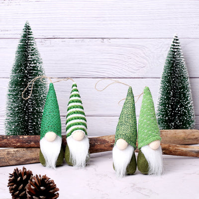 Green Leaf Festival Clover Ornaments Irish Festival Faceless Elderly Decoration